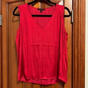 Banana Republic Red V-Neck Sleeveless Top